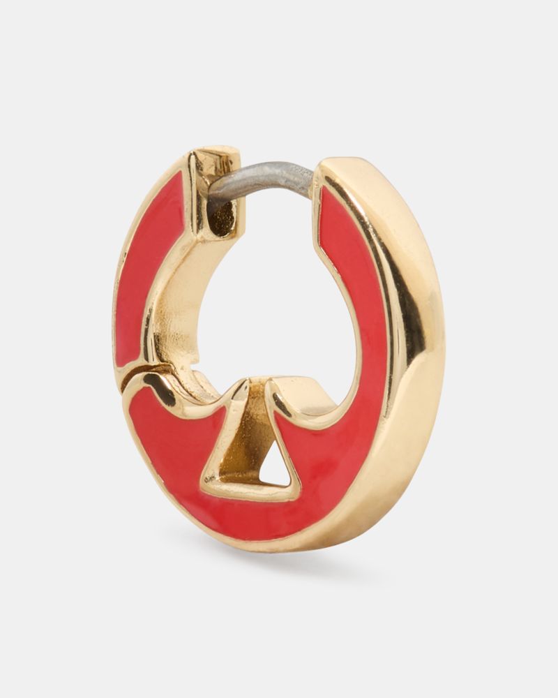 Kate Spade,Everyday Spade Cut Out Spade Huggies,