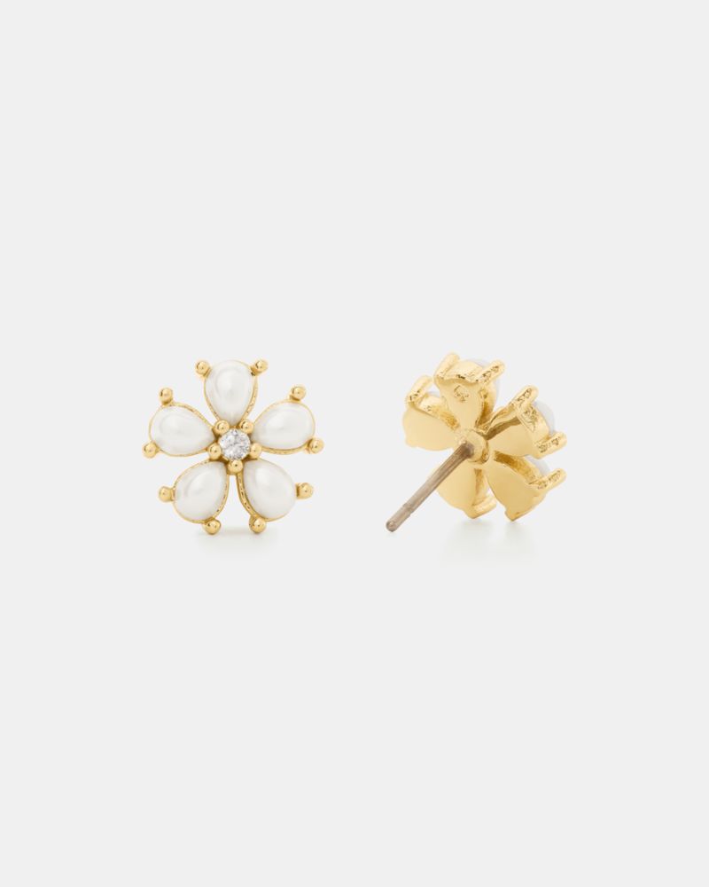 Kate Spade,You're A Gem Flower Studs,