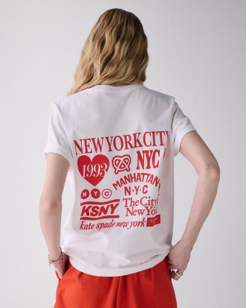 Kate Spade,NYC Apple Tee,