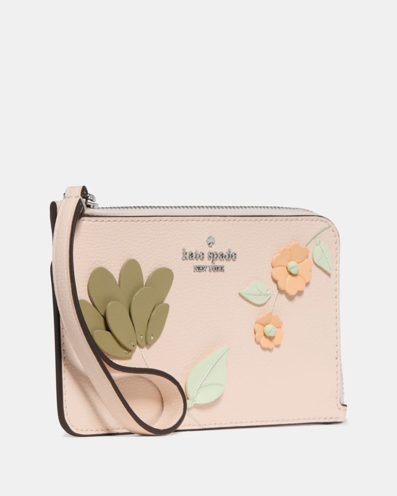 Kate Spade,Lucy Floral Small Card Holder Wristlet,