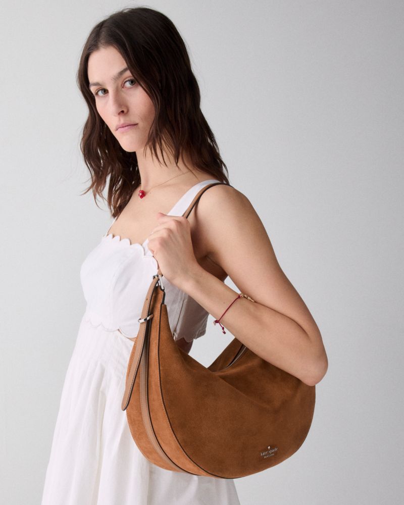 Kate Spade,Nova Suede Large Shoulder Bag,