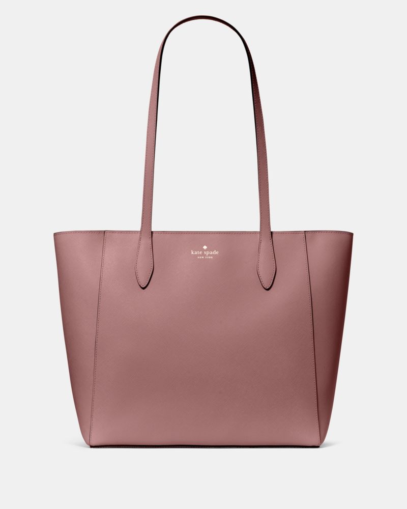 Kate Spade,Dana Tote Bag,Tote,Metal Material, PVC,Logo, Embossed,Laptop Compatible,Gold Metal,Work, Mother's Day,