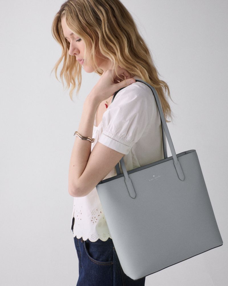 Kate Spade,Jana Tote Bag,Gray
