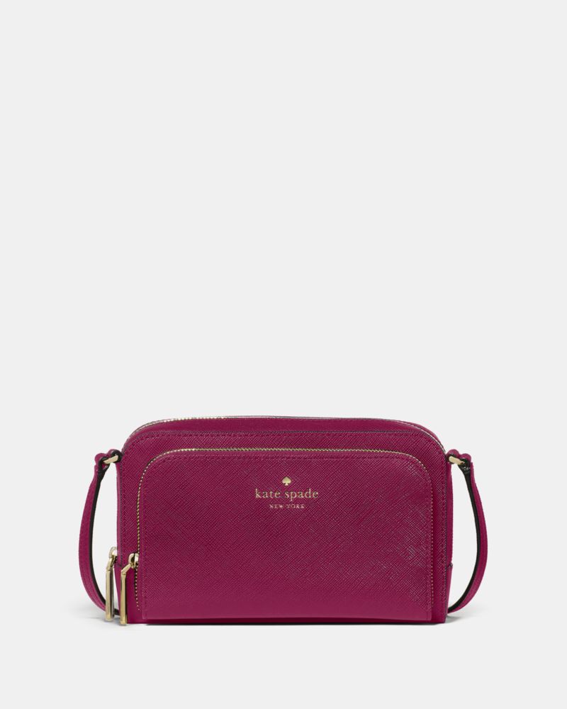 Kate Spade,Staci Mini Crossbody Bag,Crossbody,PVC,Embossed, Logo,Vegan,Gold Metal, Silver Metal,Casual, Date Night, Weeken...,