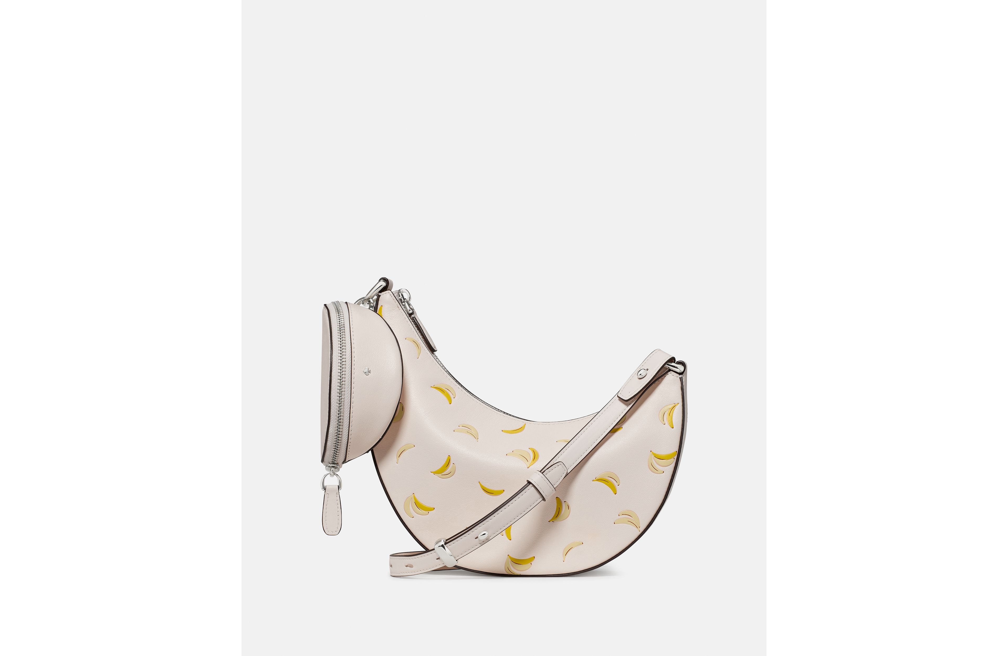 Duo Banana Leather Crossbody Bag
