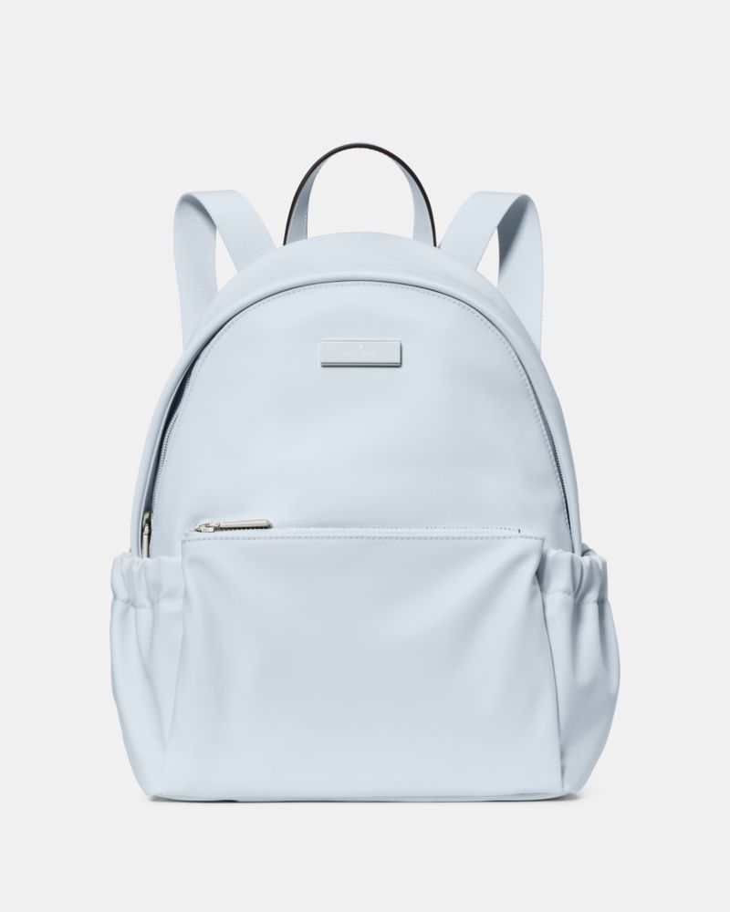 Kate Spade,Carter Nylon Backpack,Nylon,Backpack,Logo,Sustainable,Gold Metal,Casual,