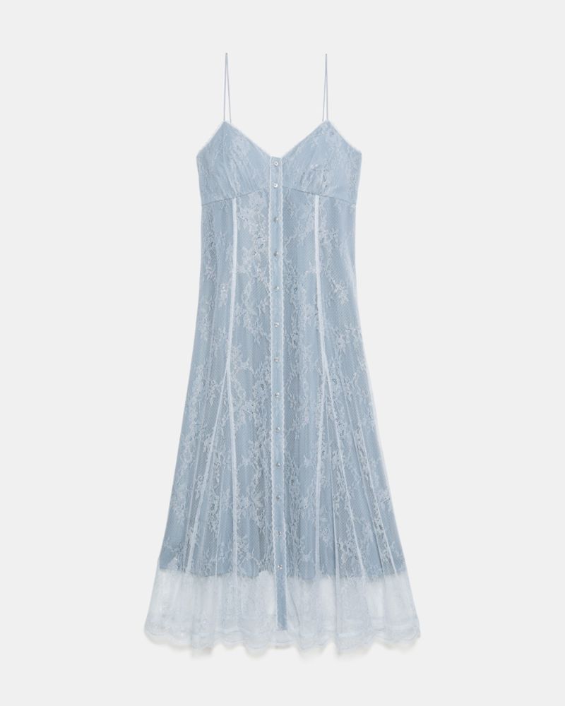 Kate Spade,Lurex Lace Sleeveless Midi Dress,