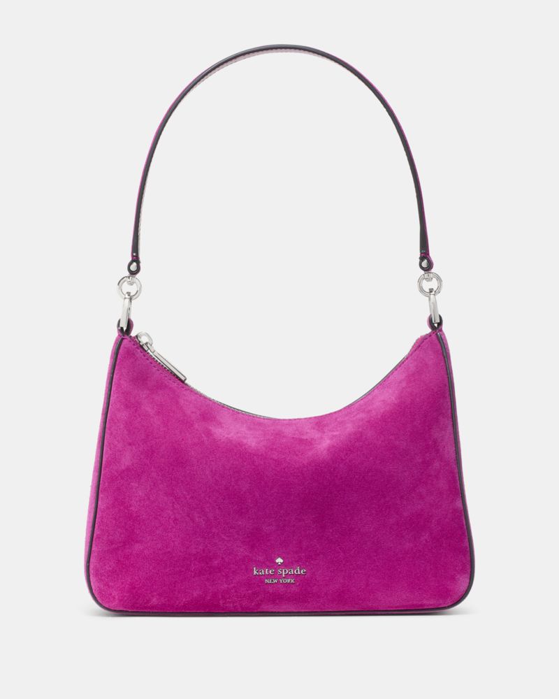 Kate Spade, マルゴー スエード ミディアム ショルダー バッグ, ショルダー・クロスボディ,ビート