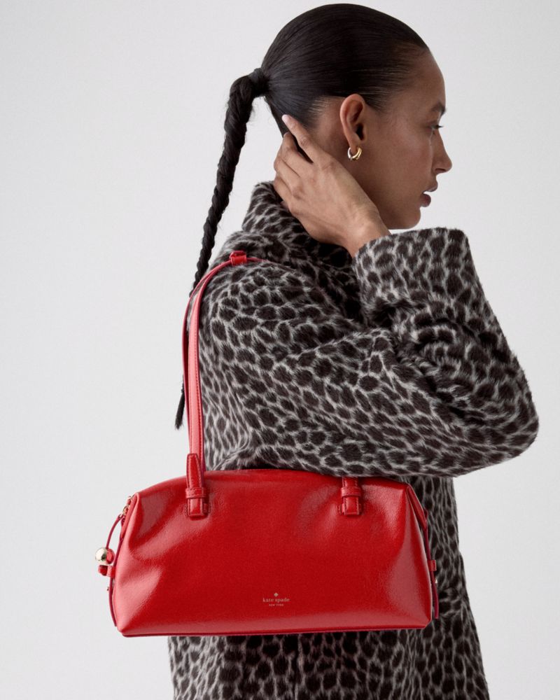 Billie Suede Croc Shoulder Bag | Kate Spade Outlet