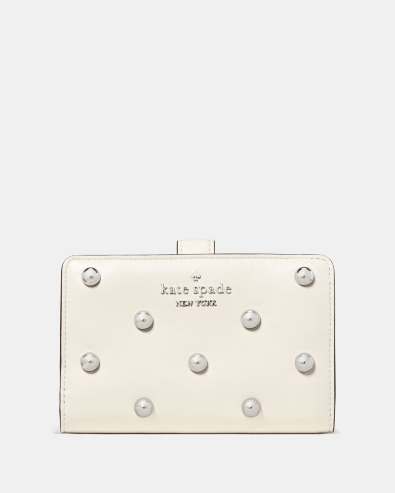Kate Spade,Studded Medium Bifold Wallet,