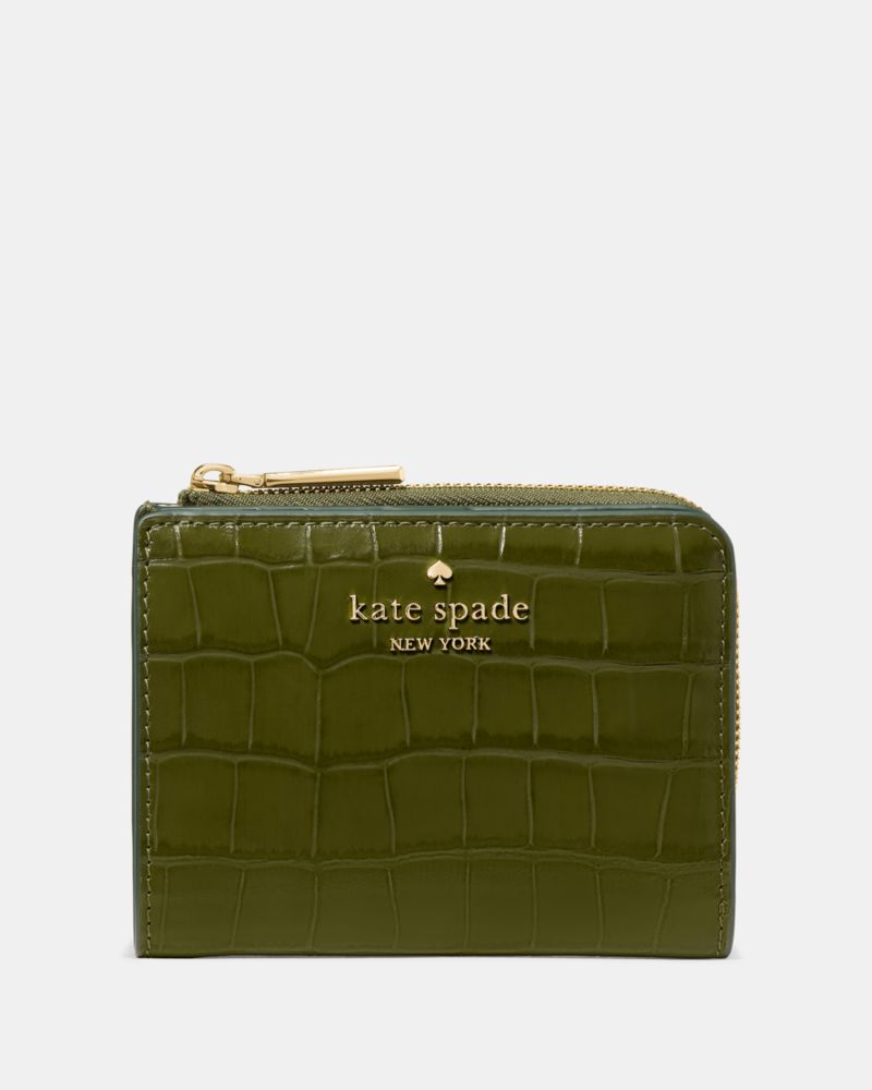 クロコ エンボス スモール Lジップ ウォレット | 二つ折り・ミニ財布