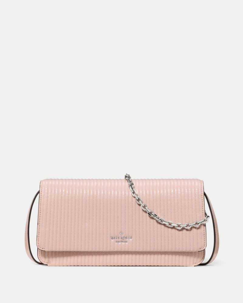 Kate Spade, アイビー シャイニー キルテッド クロスボディ バッグ, ショルダー・クロスボディ,ローズスモーク