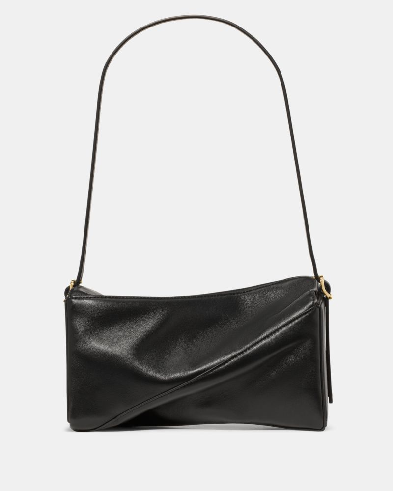Deco Twisted Flap Shoulder Bag