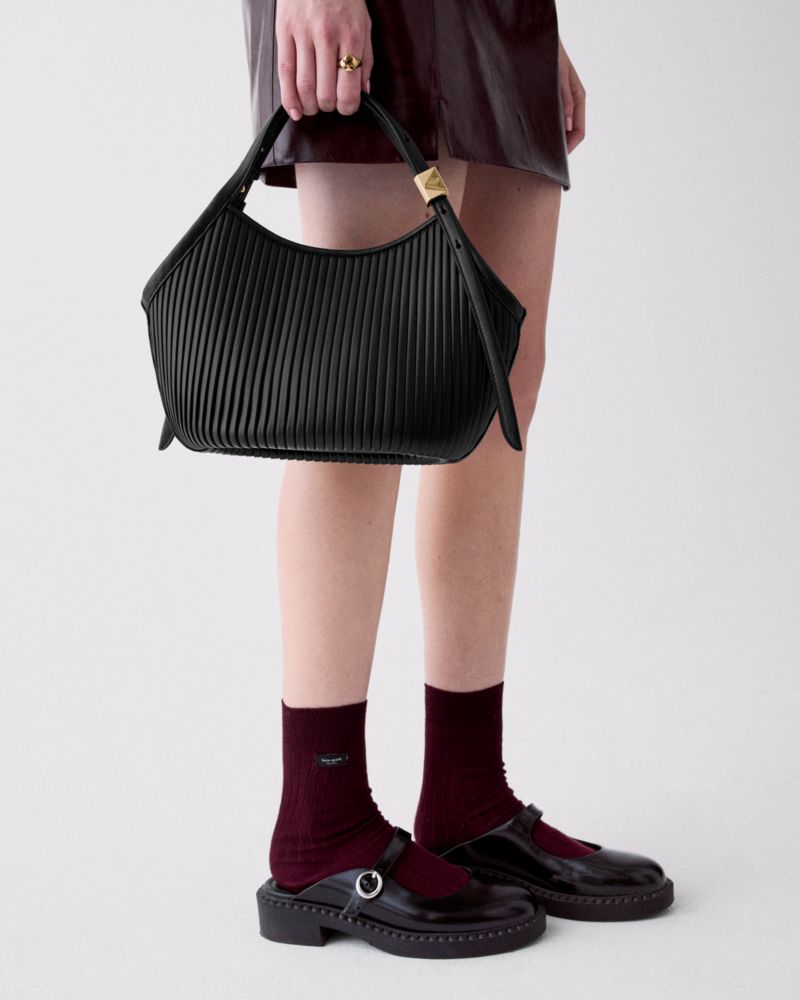 Deco Pleated Small Tulip Tote Bag