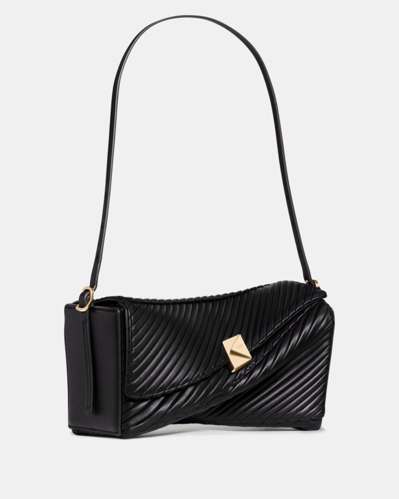 Deco Twisted Flap Shoulder Bag - thumbnail 3