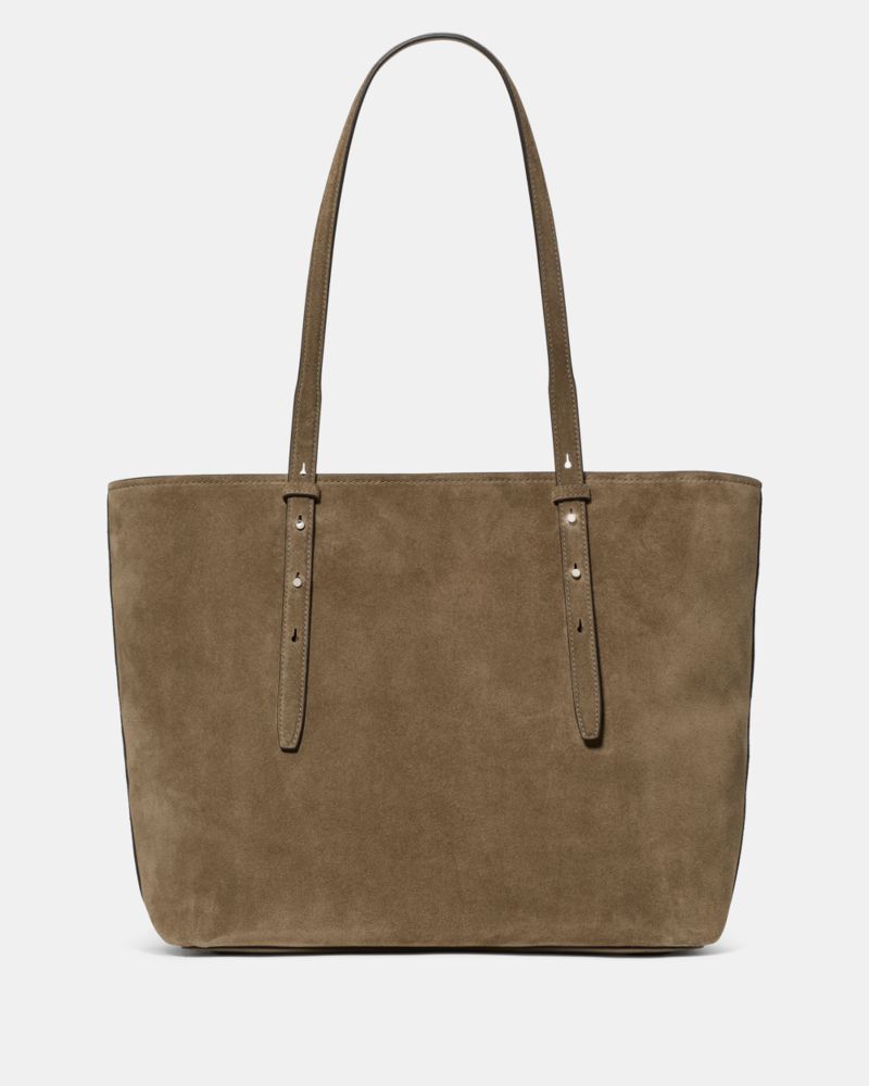 Do It All Suede Zip Tote Bag