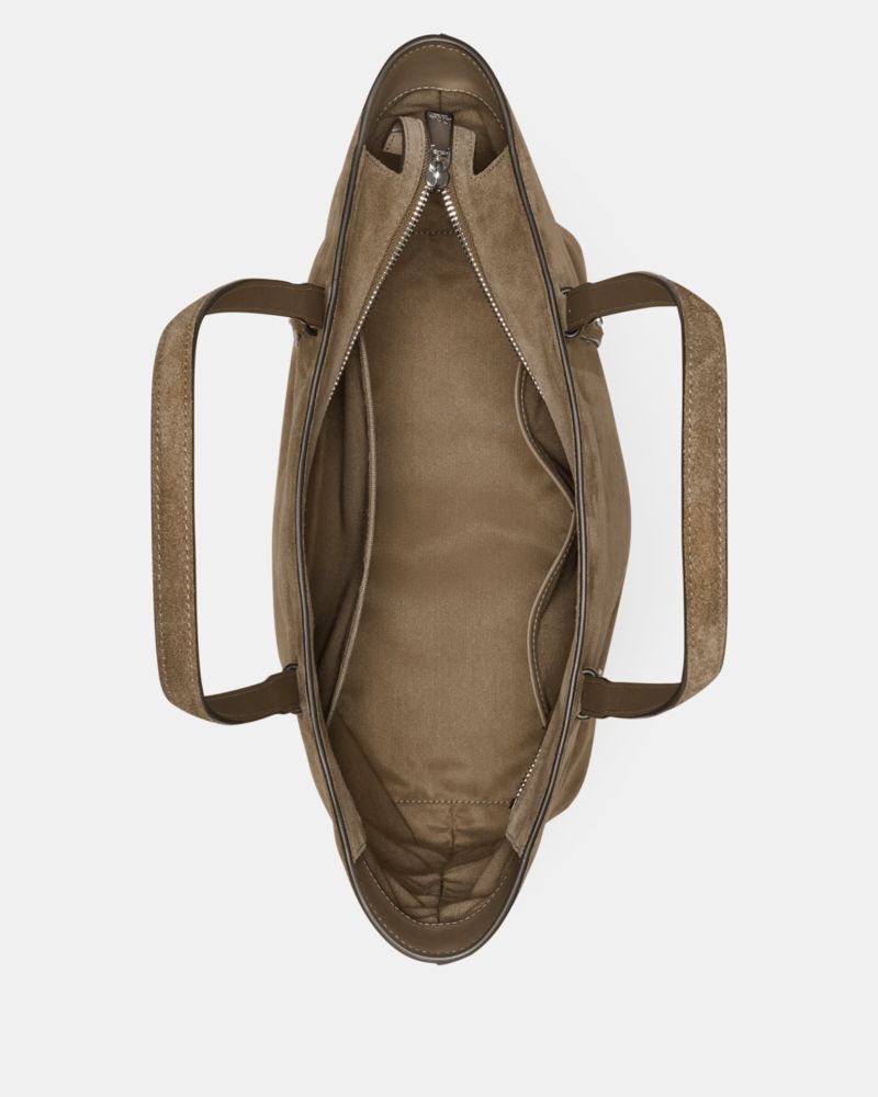 Do It All Suede Zip Tote Bag