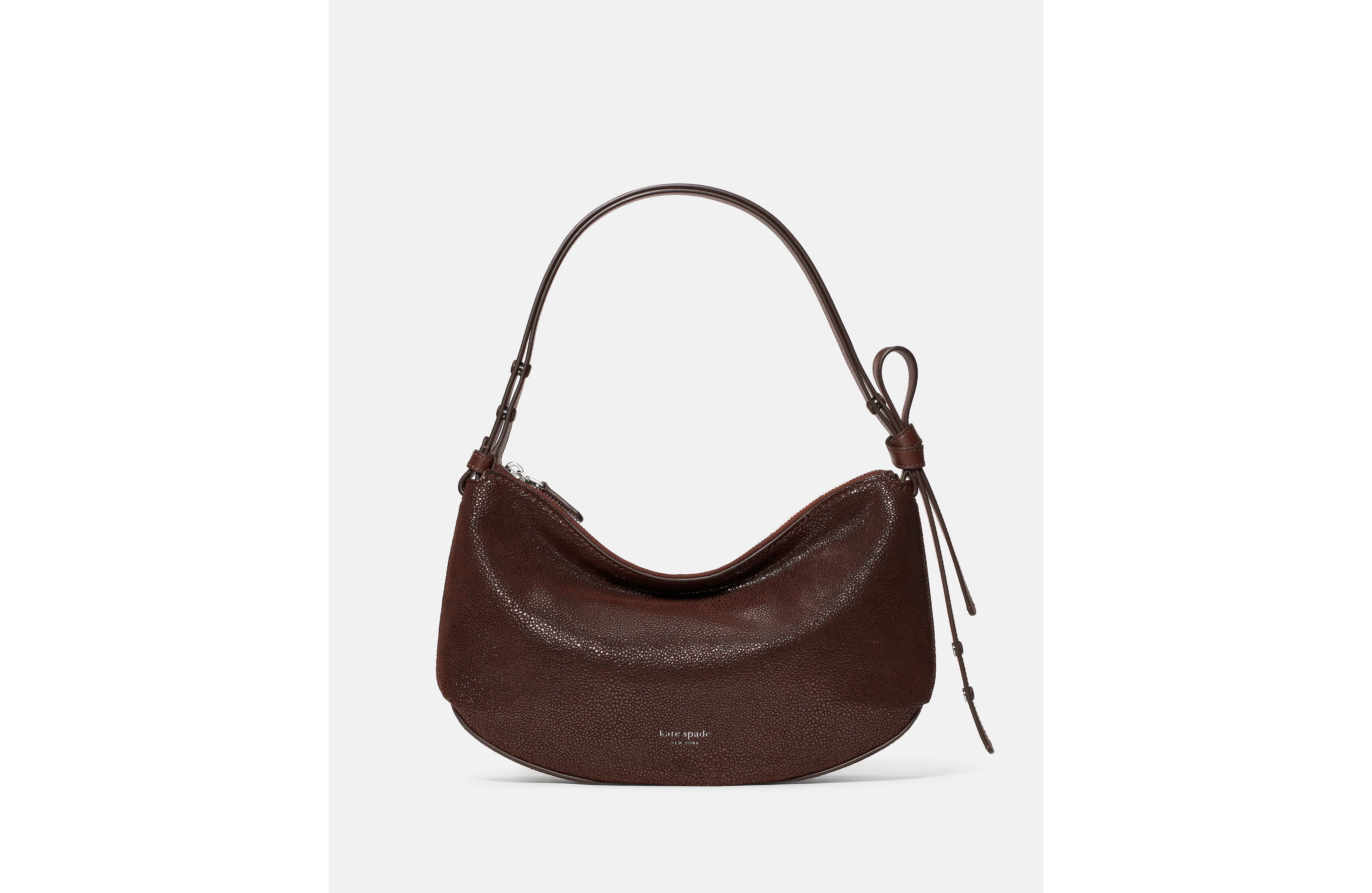 Loop Dot Suede Shoulder Bag