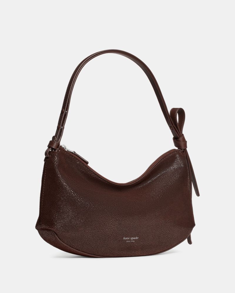 Loop Dot Suede Shoulder Bag