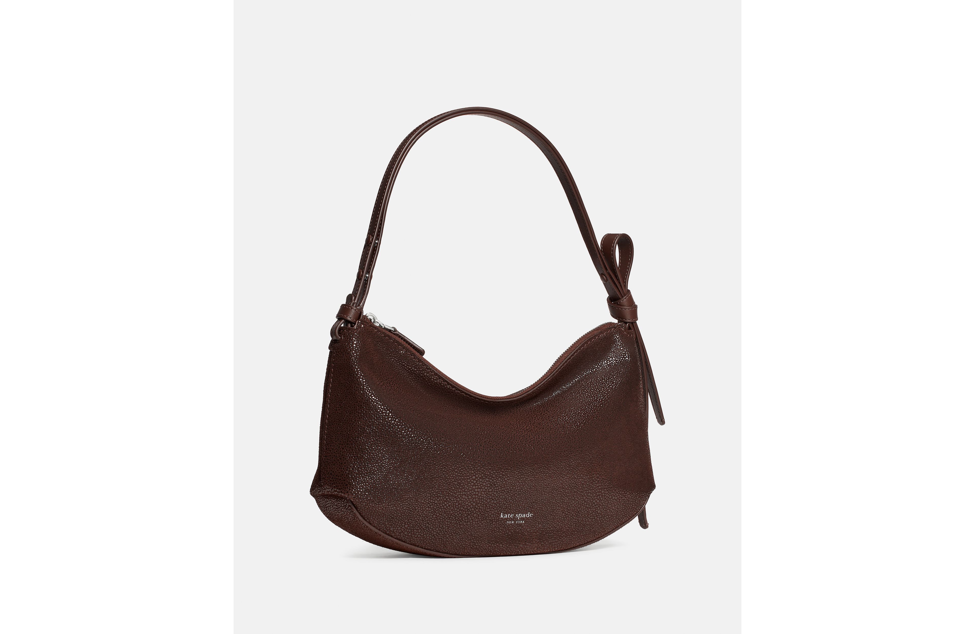 Loop Dot Suede Shoulder Bag