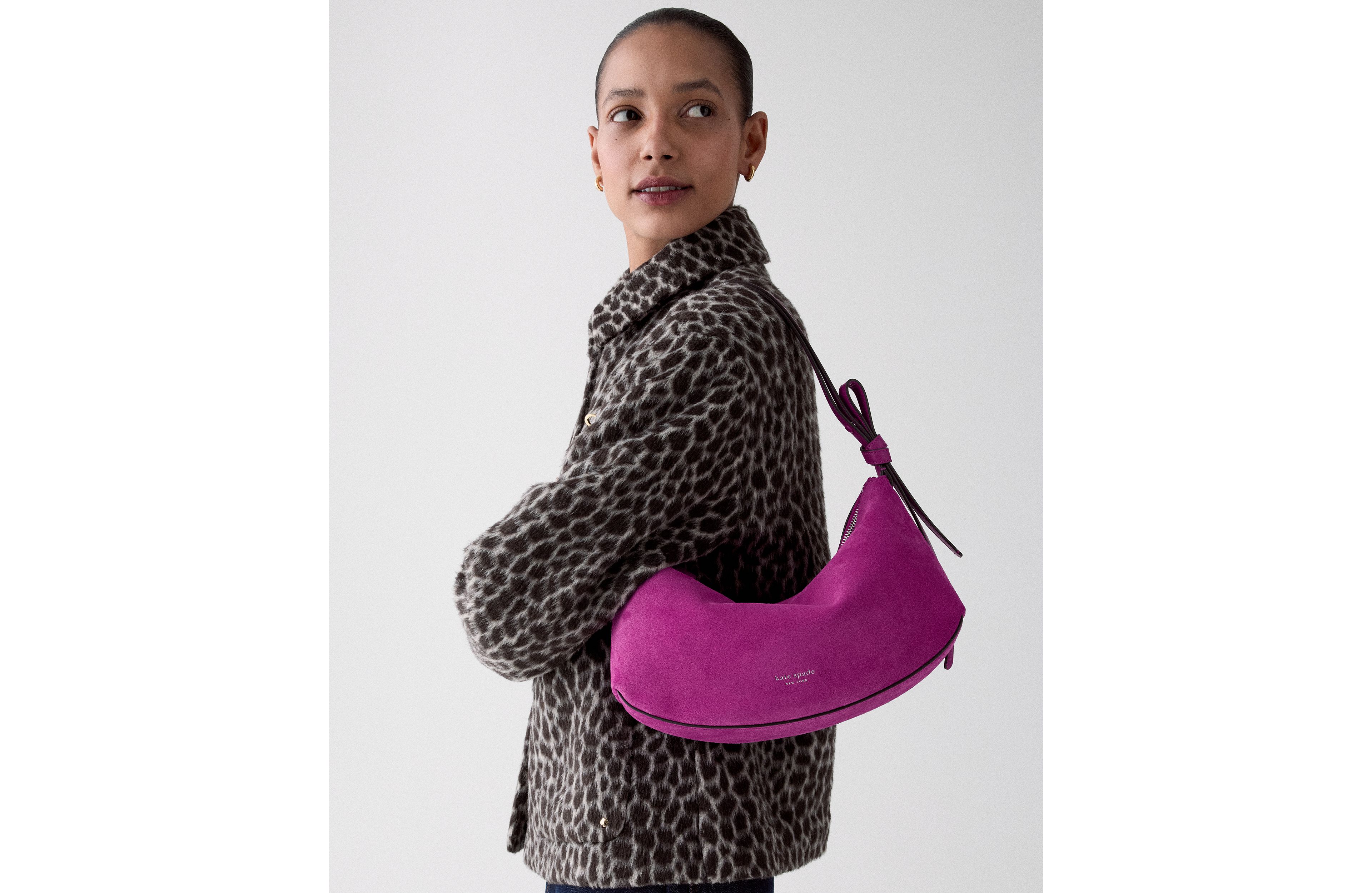 Loop Suede Shoulder Bag