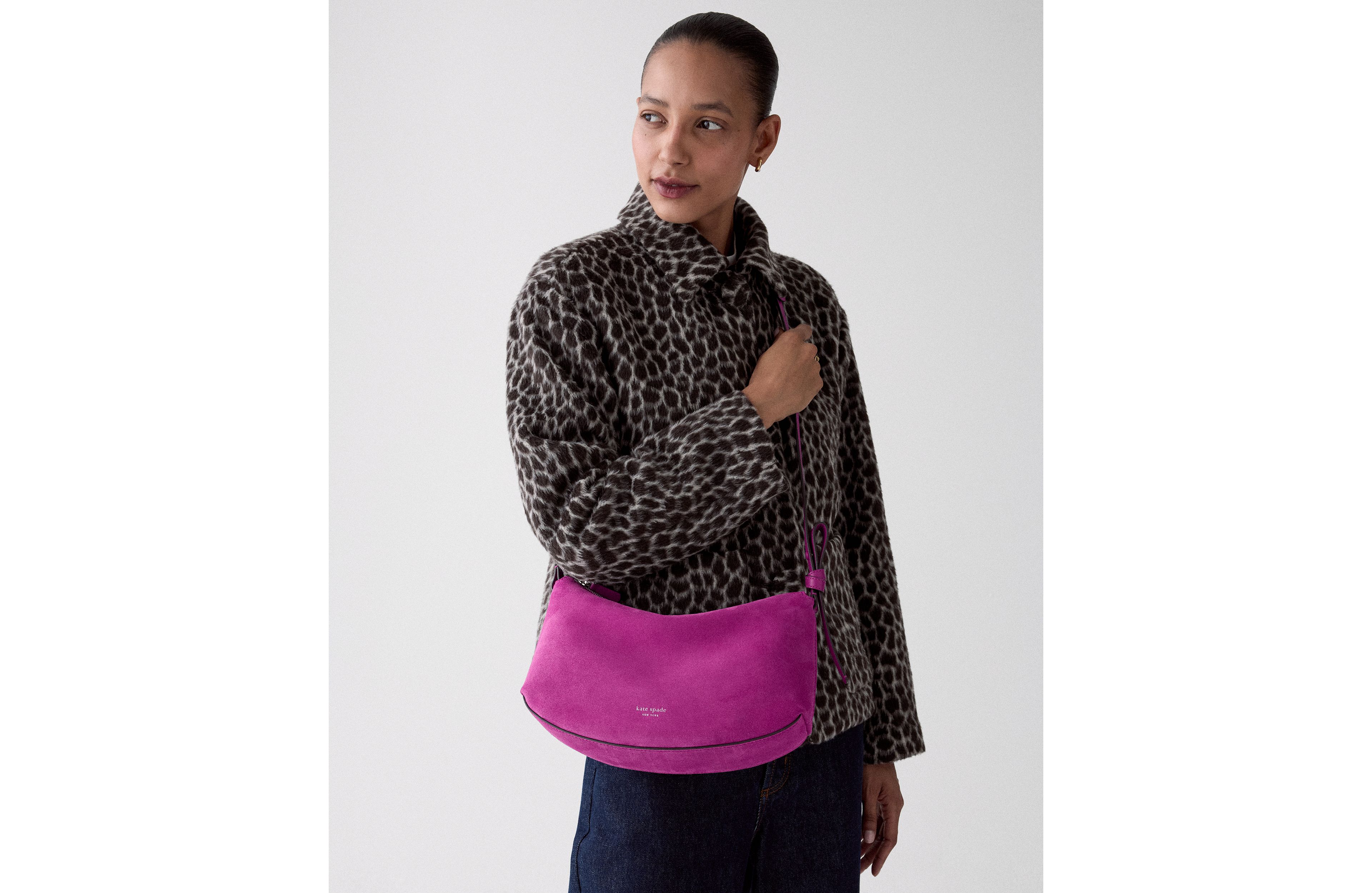Loop Suede Shoulder Bag