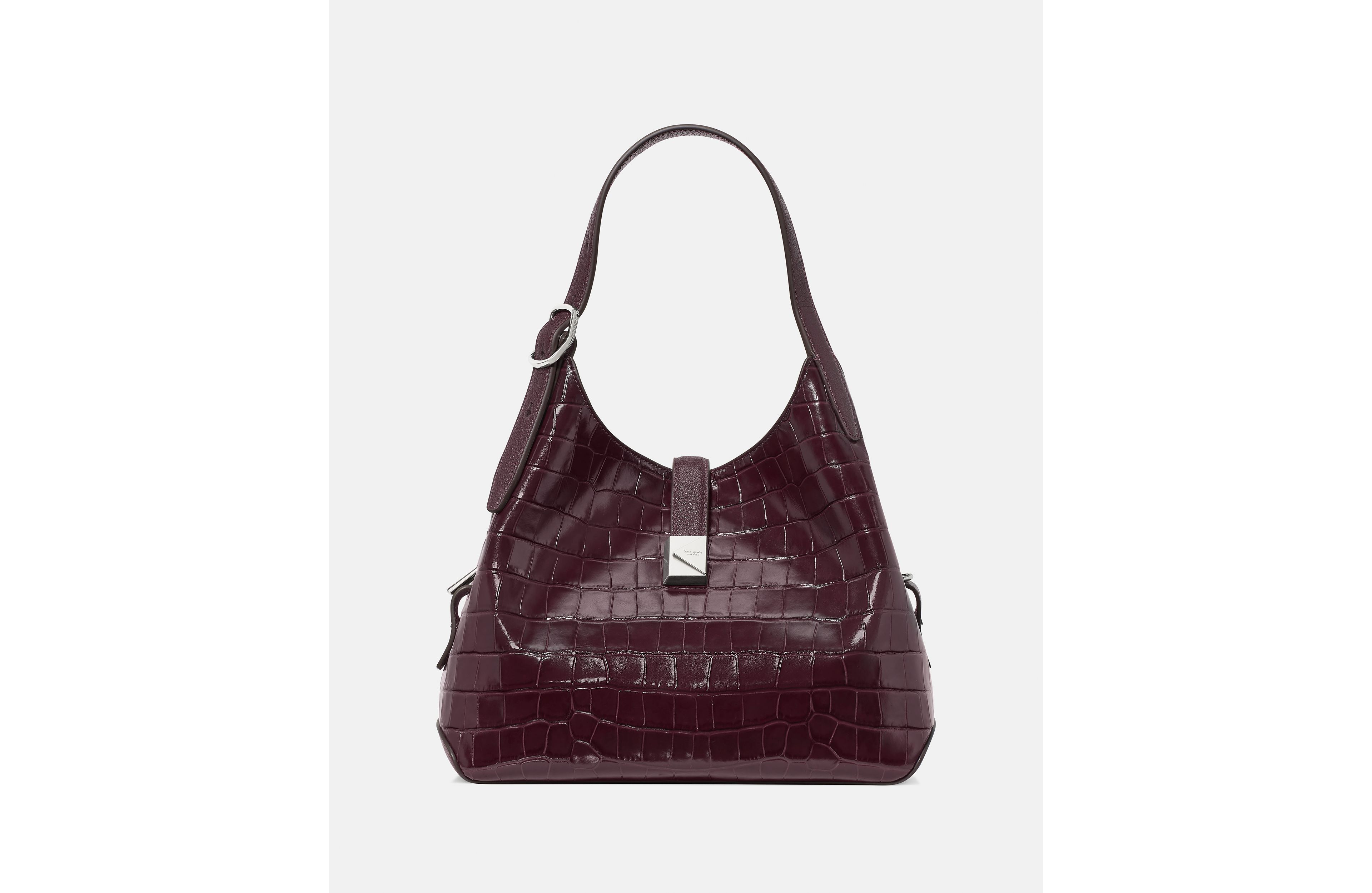 Deco Croc Embossed Crossbody Tote