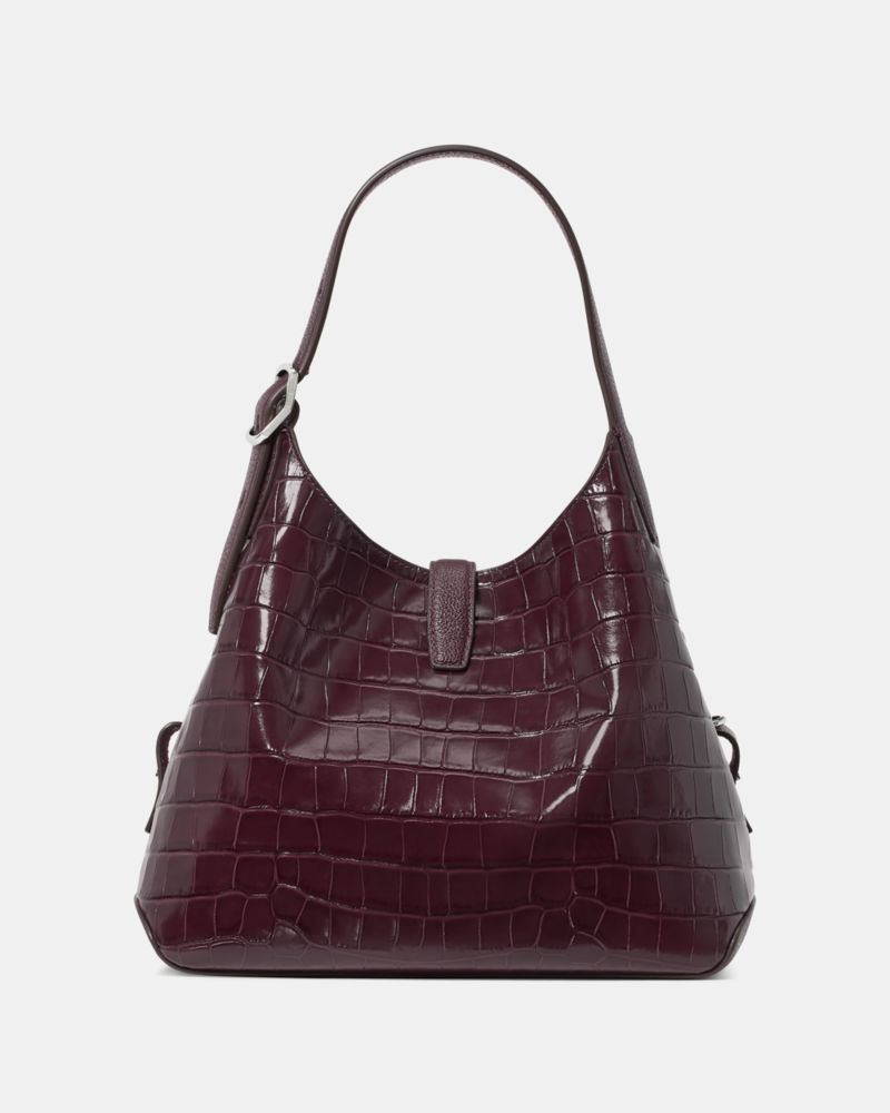 Deco Croc Embossed Crossbody Tote