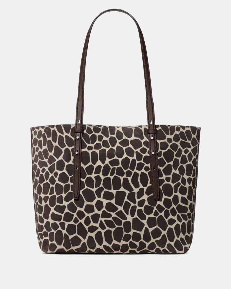 Do It All Giraffe Suede Large Tote Bag