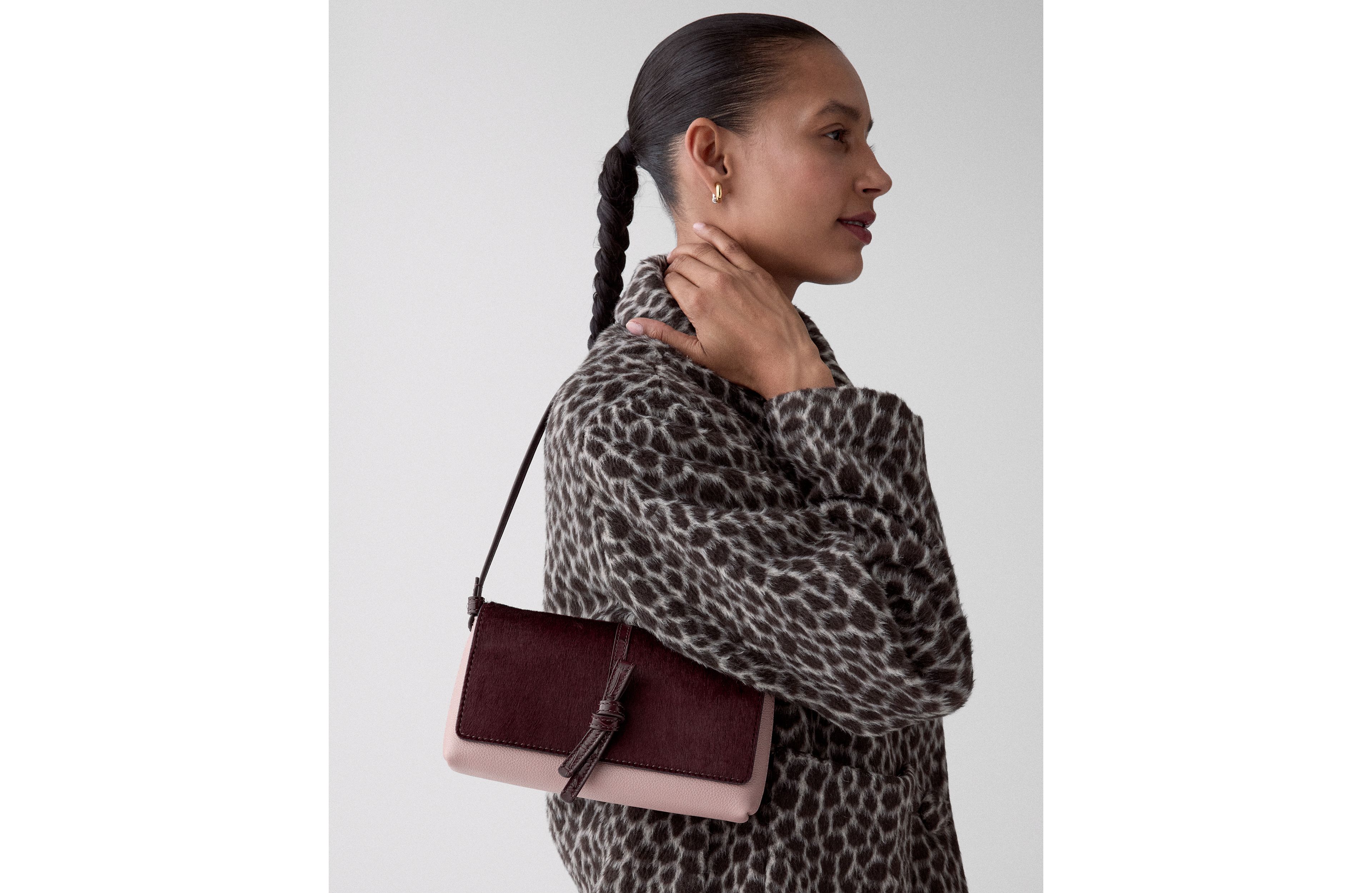 Loop Haircalf Small Flap Shoulder Bag