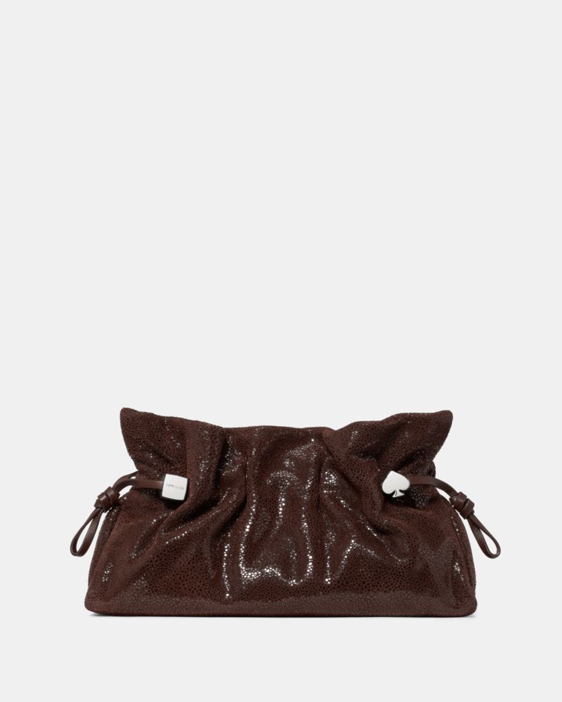 Kate Spade,Rio Dot Suede Clutch Bag,