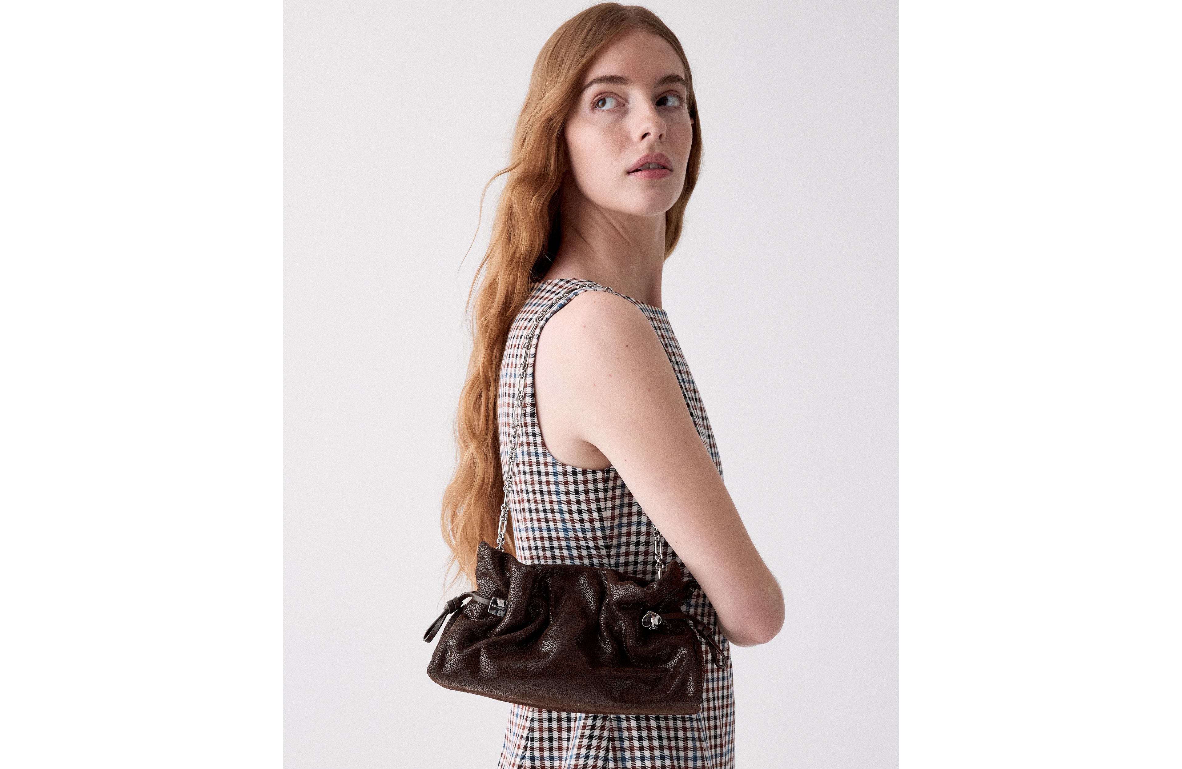 Rio Dot Suede Clutch Bag