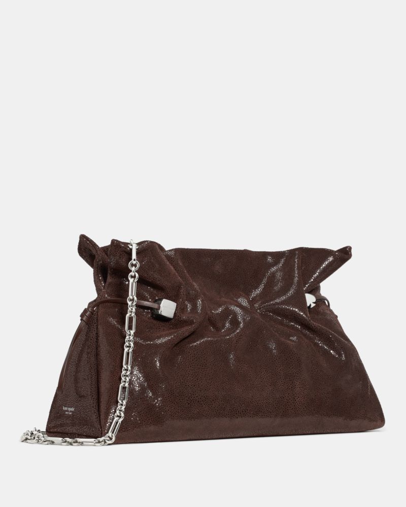 Rio Dot Suede Large Clutch Bag - thumbnail 4