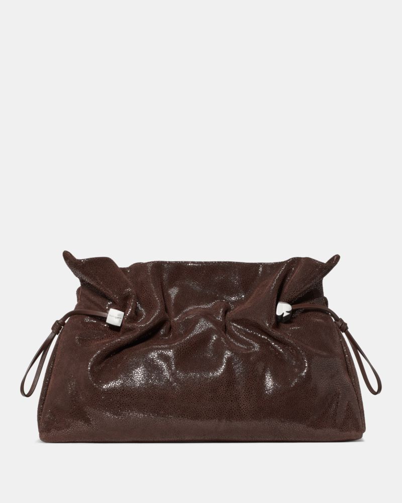 Rio Dot Suede Large Clutch Bag - thumbnail 5