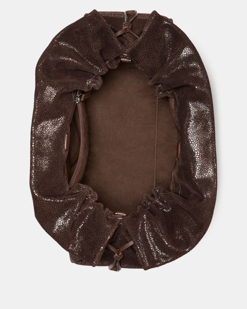 Rio Dot Suede Large Clutch Bag