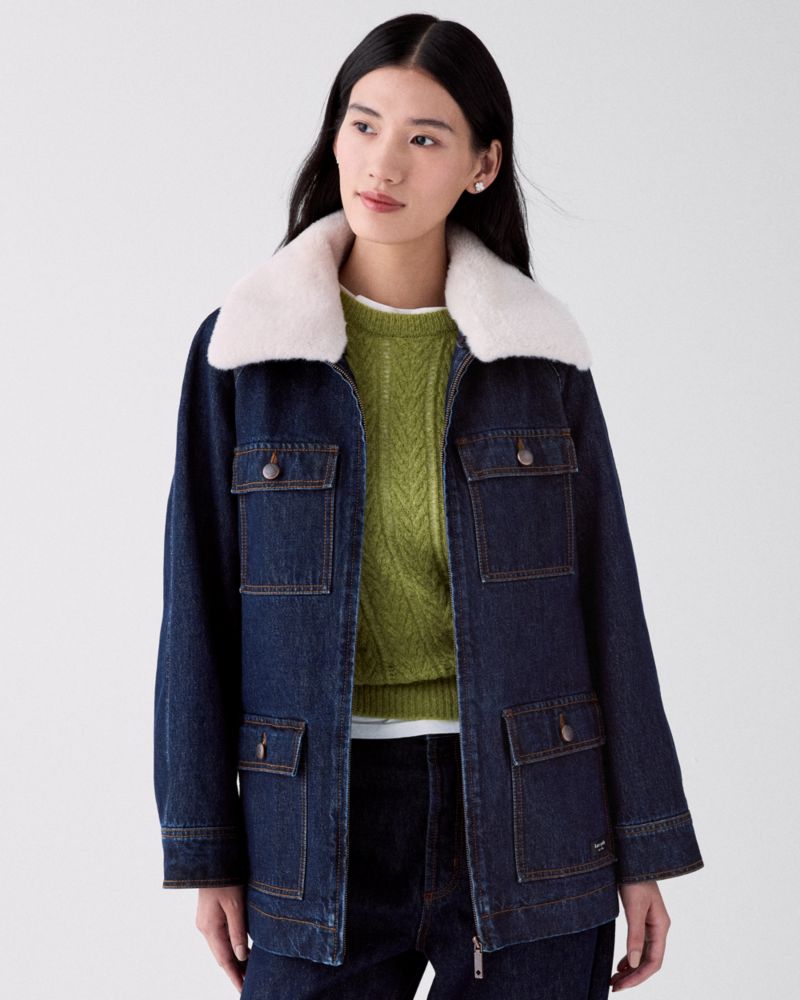 Denim Utility Jacket | Kate Spade Outlet