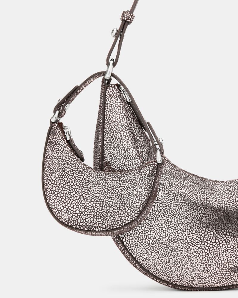 Charmed Metallic Dot Suede Nano Duo Bag Charm