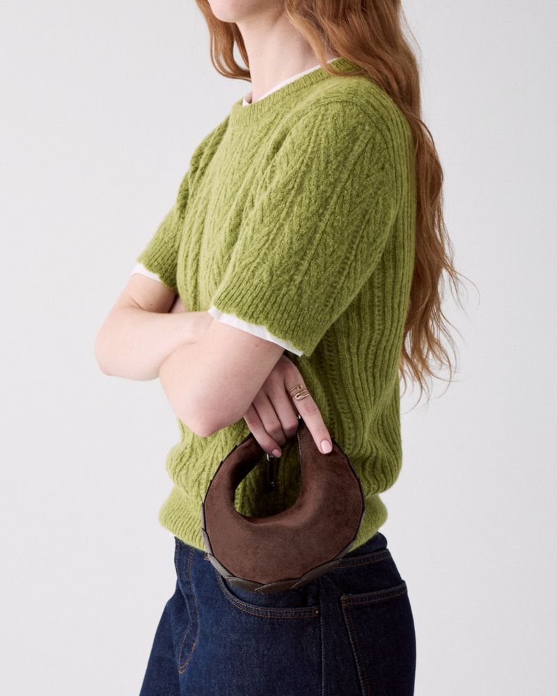 Duo Dot Suede Mini Shoulder Bag