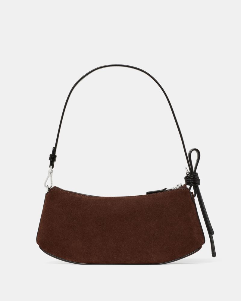 Loop Suede And Shiny Leather Mini Bag - thumbnail 5