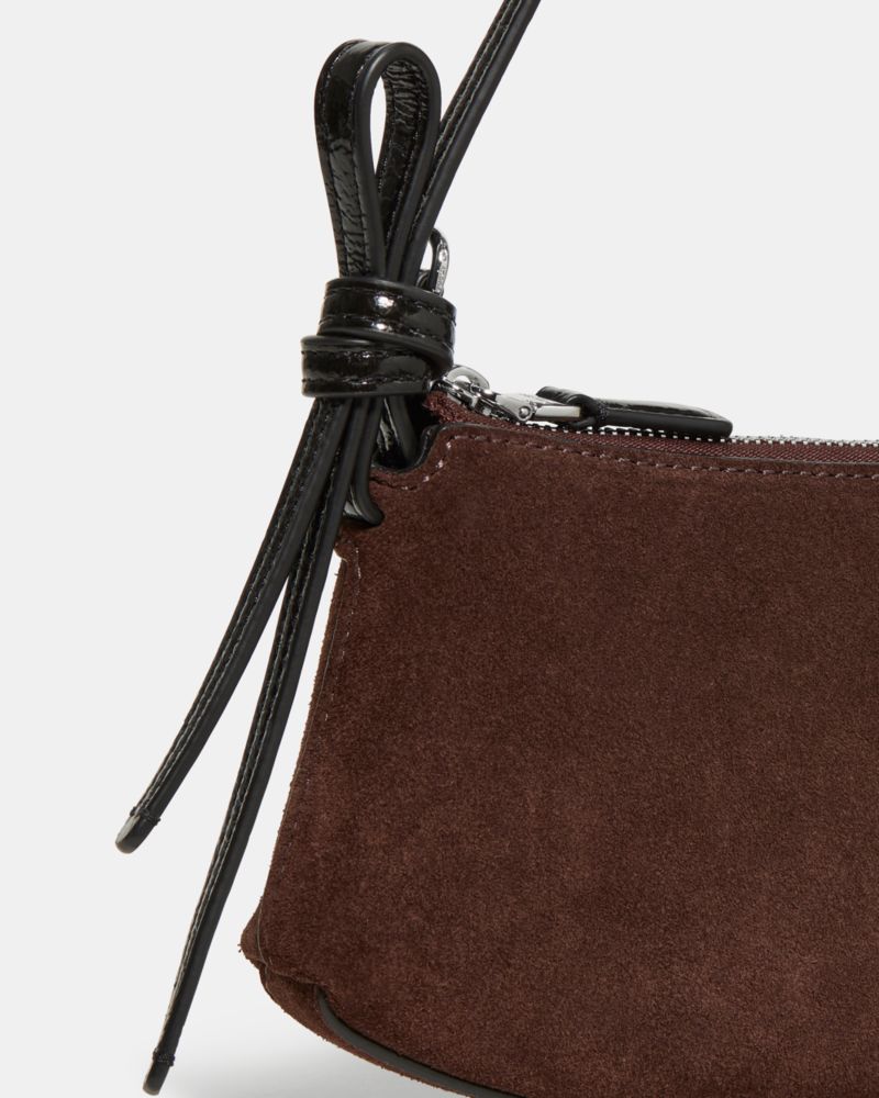 Loop Suede And Shiny Leather Mini Bag