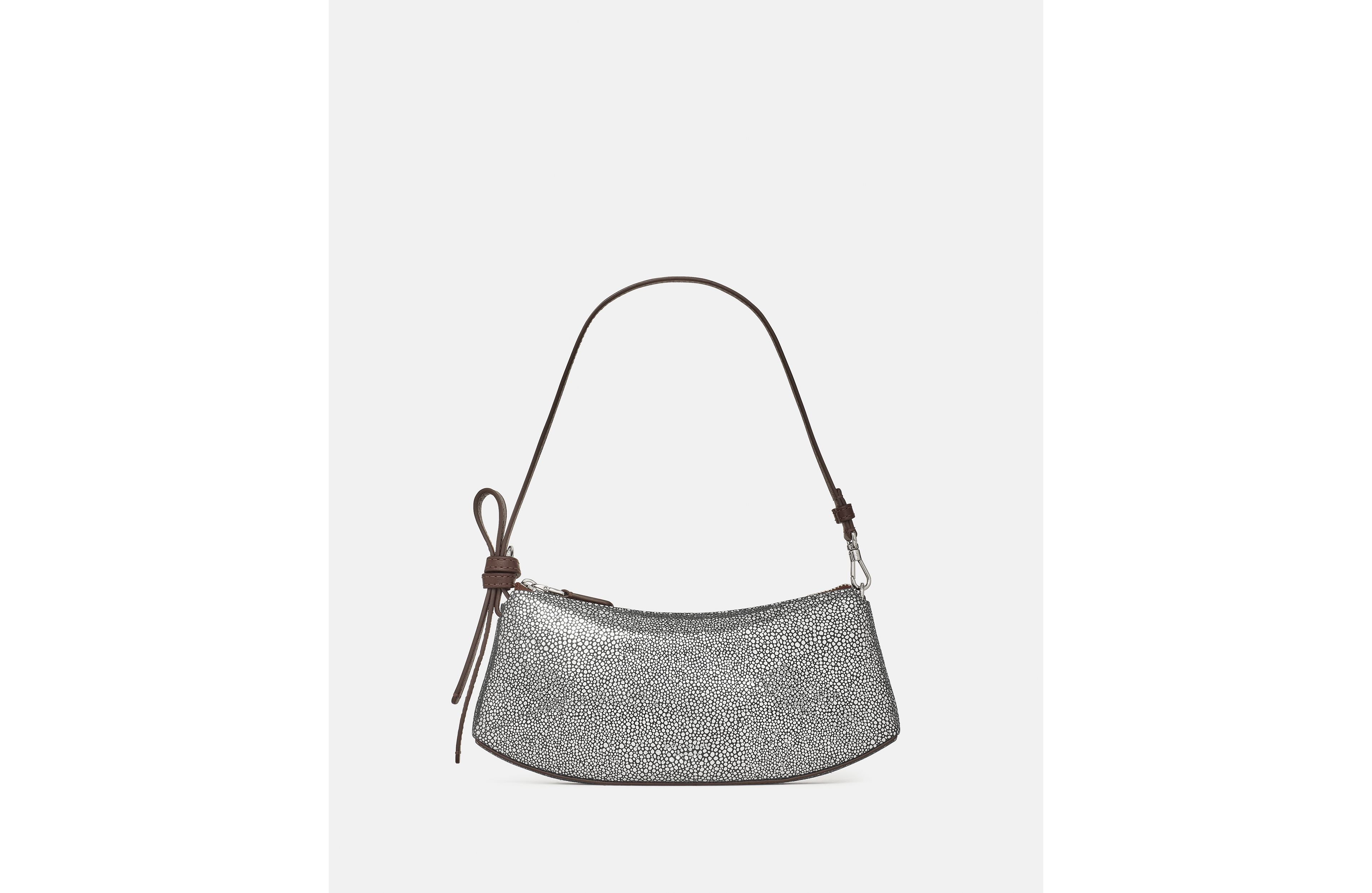 Loop Metallic Dot Suede Mini Bag