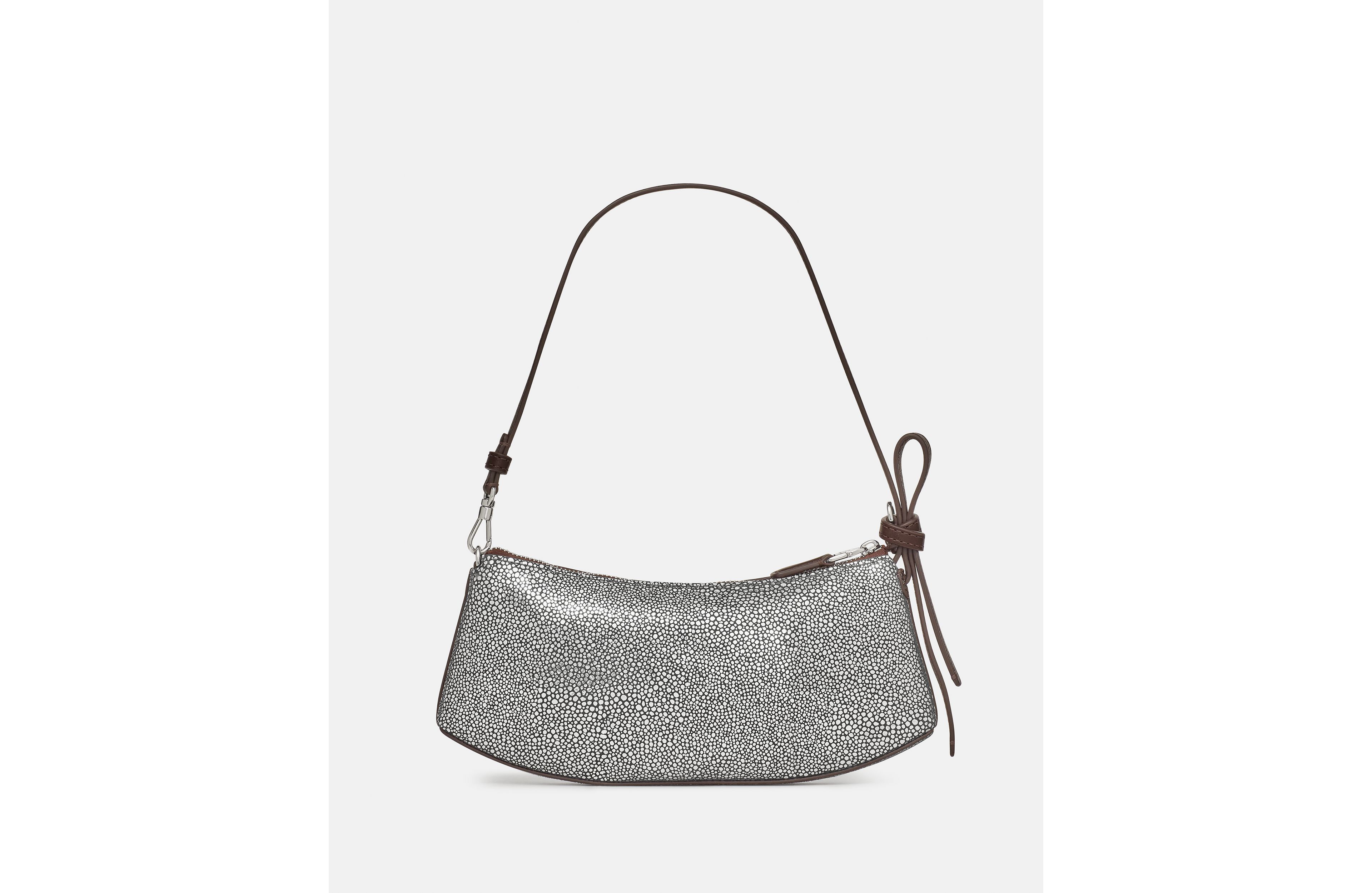 Loop Metallic Dot Suede Mini Bag