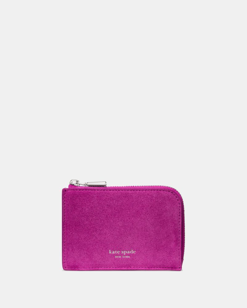 Kate Spade, スエード ミニ ジップ カード ケース, カードケース・キーケース