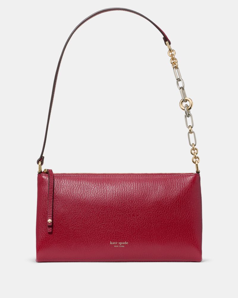 Kate Spade,Fling Mini Bag,Shoulder Bag,Metal Material,Chain Detail,Metal,Silver Metal,Formal,