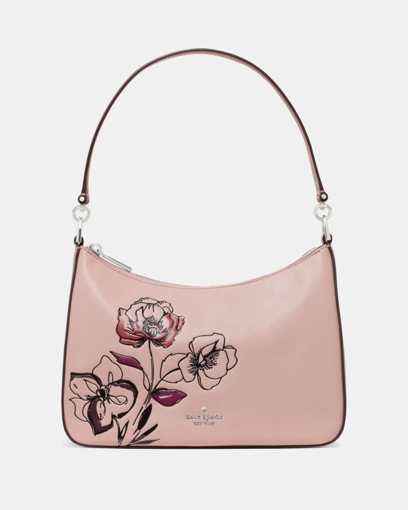 Kate Spade, マルゴー フローラル ミディアム ショルダー バッグ, ショルダー・クロスボディ,ローズスモークマルチ