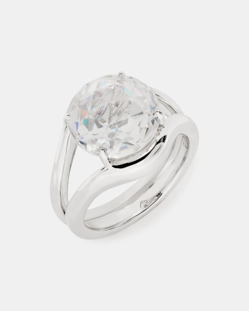 Kate Spade,Opulence Rose Cut Signet Ring,