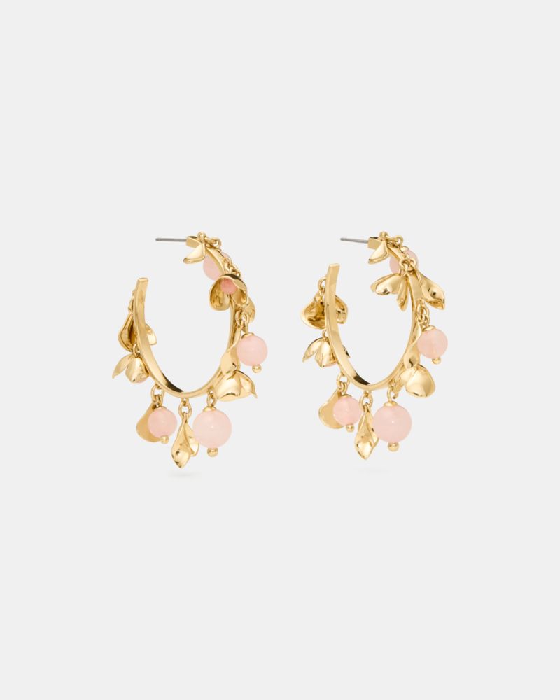 Kate Spade,Gilded Garden Statement Hoops,