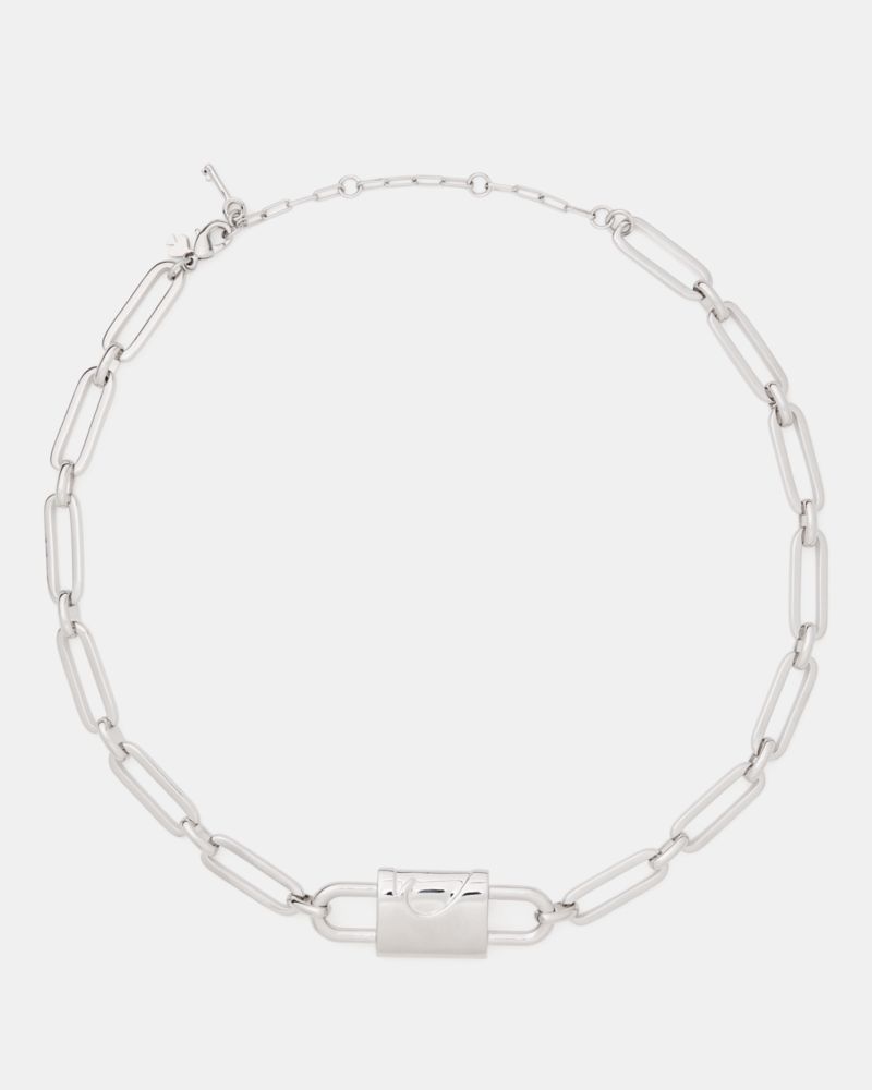 Kate Spade,Spade Lock Necklace,