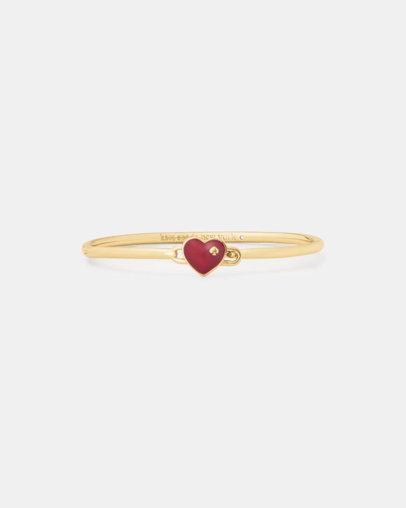 Kate Spade, ハート アンド スペード ハート スペード シン バングル, ブレスレット,レッド