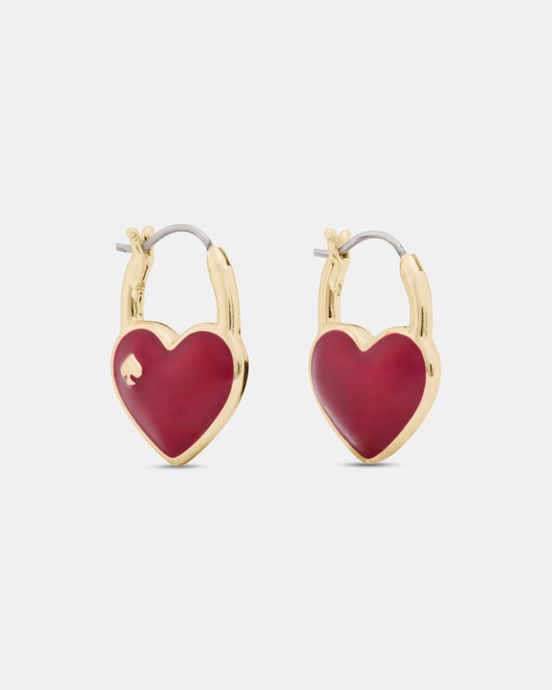 Kate Spade, ハート アンド スペード ハート スペード ハギー, ピアス,レッド
